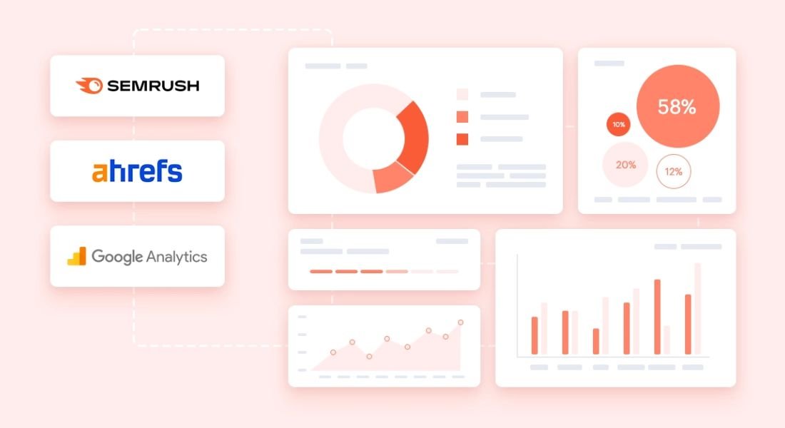 Voorbeeld van een overzichtelijk analytics dashboard zonder cookies