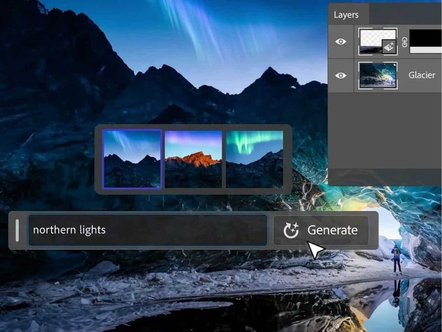 Adobe Firefly review Photoshop Generative Fill voorbeeld