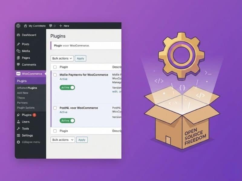 WooCommerce is de koning van de controle. Jij bent 100% eigenaar van je data en je zit niet vast aan dure abonnementen. Maar pas op: met grote macht komt grote verantwoordelijkheid. Je bent zelf verantwoordelijk voor beveiliging, updates en hosting. Niet voor beginners zonder technische interesse.